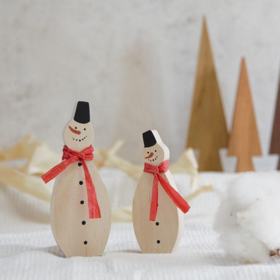 スノーマン Lサイズ×Sサイズセット｜クリスマス 雪だるま ゆき