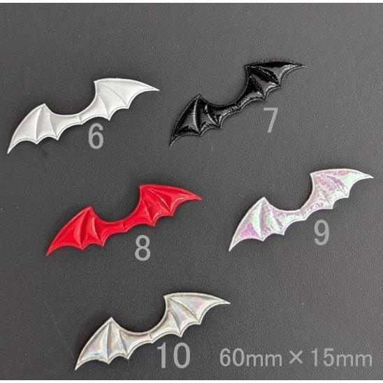 羽パーツ】デビル 小 悪魔 翼 60mm×15mm ハンドメイドパーツ