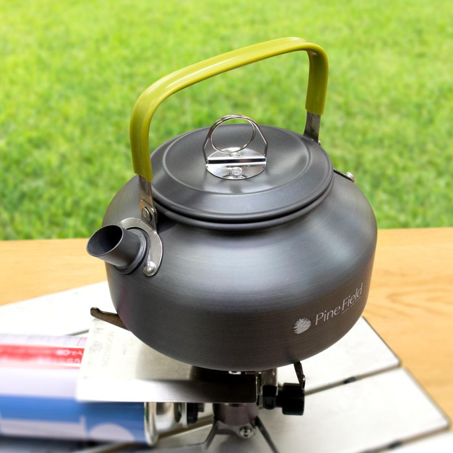 アウトドア ケトル Pine Field 800mL 収納袋付き 直火OK 軽量 やかん