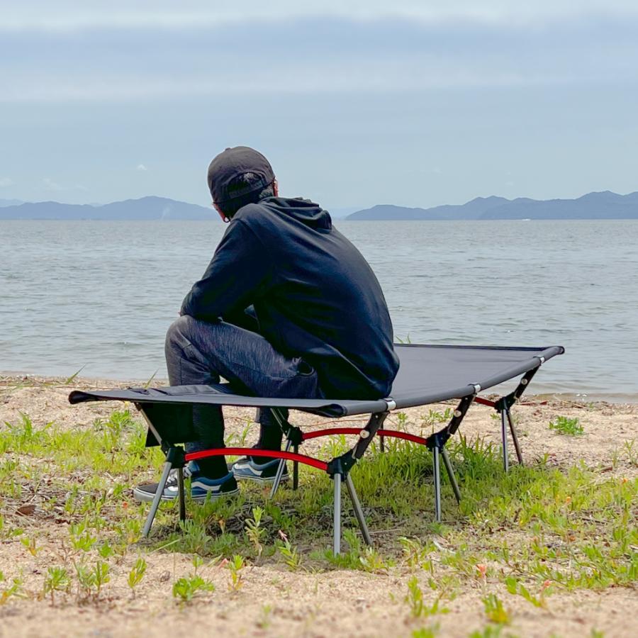 ハイ・ロー 2WAY キャンプコット Pine Field サイズ190×66×19〜39cm