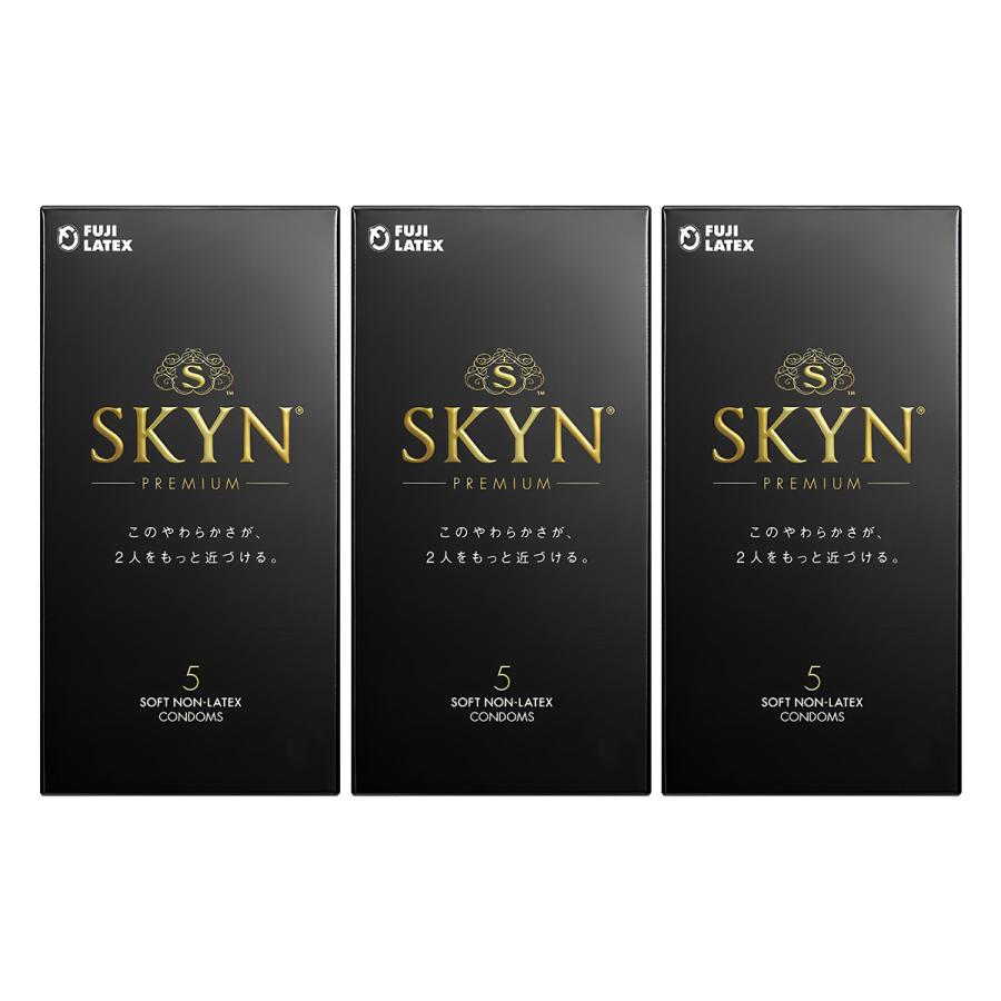 コンドーム 不二ラテックス SKYN スキン 5個入 3箱セット ハニー