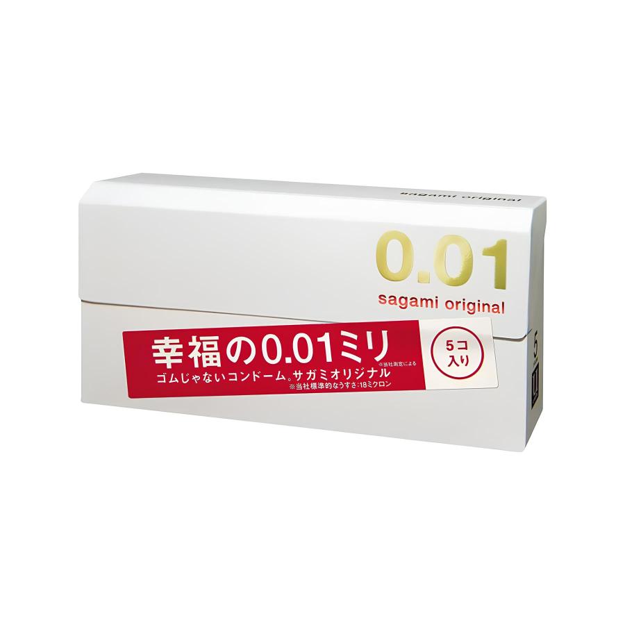 サガミオリジナル0.01 ５個入り×12個セット 無香 ポリウレタン PU 相模ゴム工業 コンドーム サガミ サガミオリジナル 0.01 5個入
