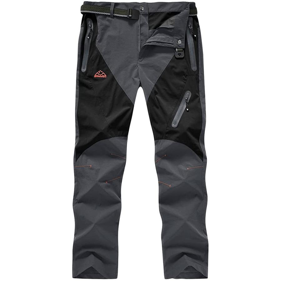 Gopune メンズ アウトドアパンツ レッキングパンツ 薄手ロングパンツ 2021 時間指定不可 登山パンツ スポーツウェア 耐摩耗 ハイキング 吸汗速乾 通気性 ズボン