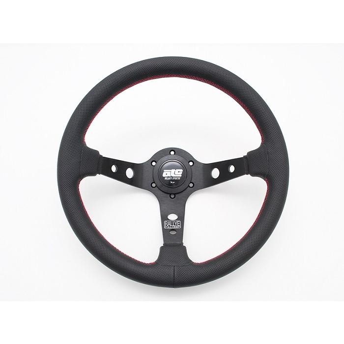 atc RALLYE CONE 95 33φ【本革 ステアリング/レッドステッチ