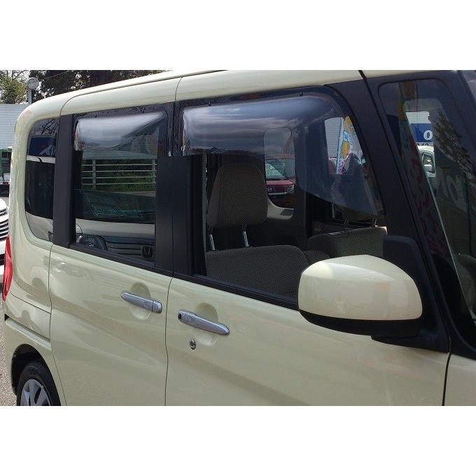 タントカスタム l375s OXバイザーダークスモークリアフロントセット