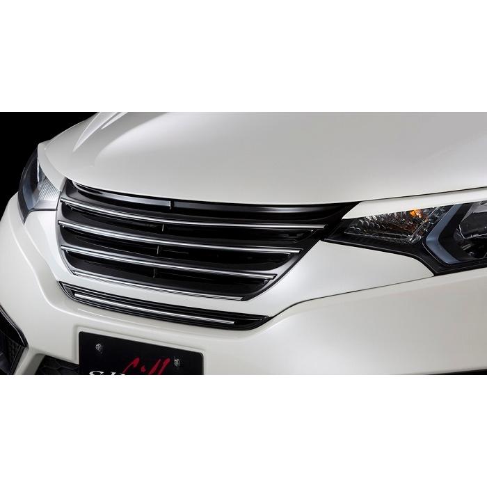 シルクブレイズ フロントグリル(ツートン塗分塗装済)(フィット GK3/4/5/6・GP5/6)