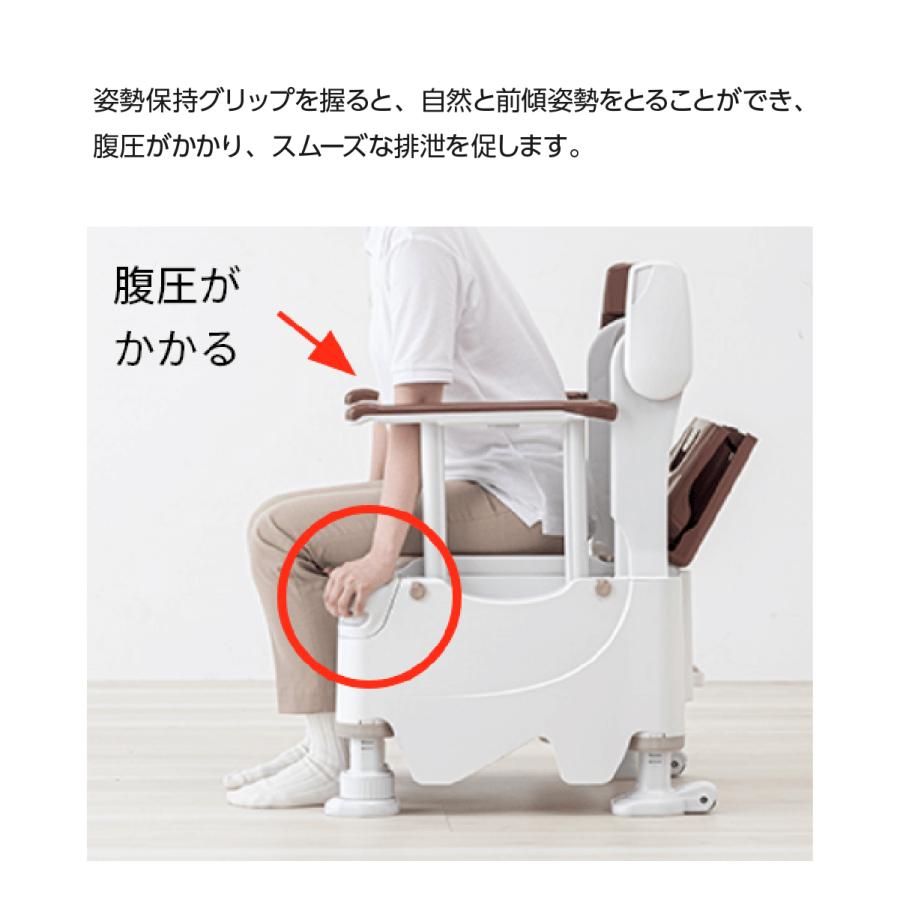 新品オマケ付　ポータブルトイレ　FX‐30　介護用品　アロン化成　安寿　未使用品 ポータブルトイレ FX-30 ”らくゾウくん” | 【安寿】の介護用品