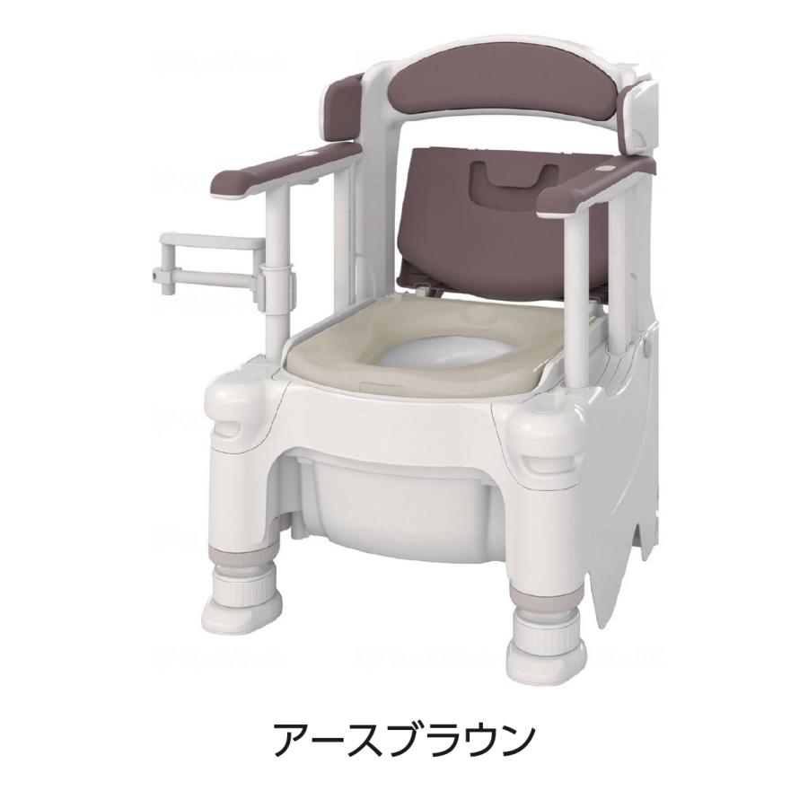 ギフト 敬老の日 ポータブルトイレ ポータブル 樹脂製 排泄 簡易 介護 福祉 アロン化成 安寿 ポータブルトイレFX-30 らくゾウくん 標準・脱臭 / 402922_3