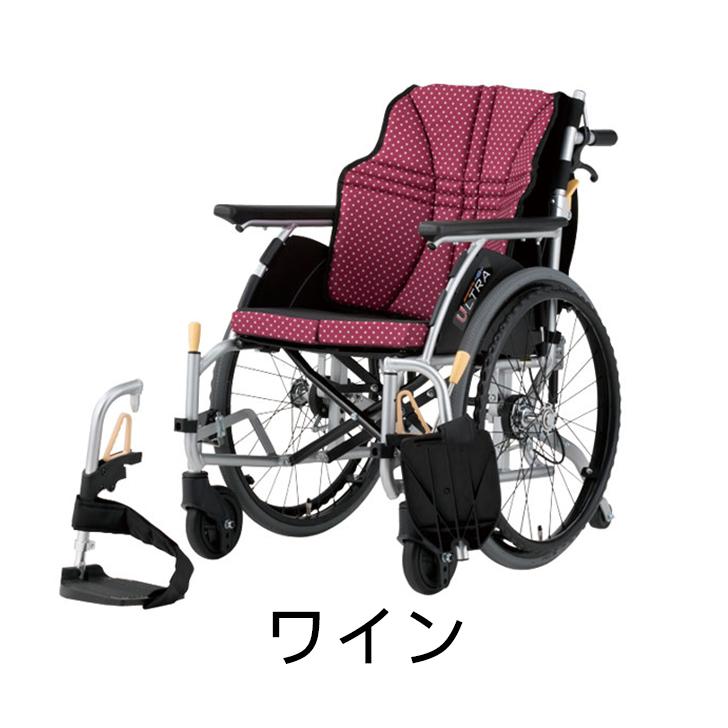 母の日 【メーカー直送品】車椅子 車イス 日進医療器 アルミ自走車いす ウルトラシリーズ 6輪タイプ NA-U6 屋内用 [非課税] / 512713_8