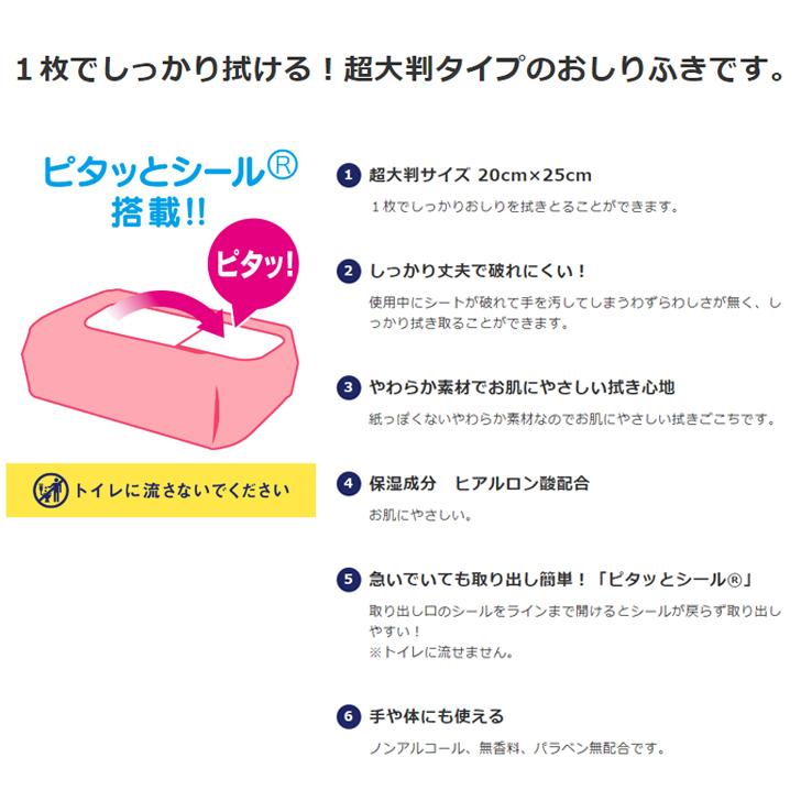 最大92 オフ 介護 病院 施設 消耗品 オムツ ウェットティッシュ からだふき ライフリー おしりふき 超大判スッキリ 60枚