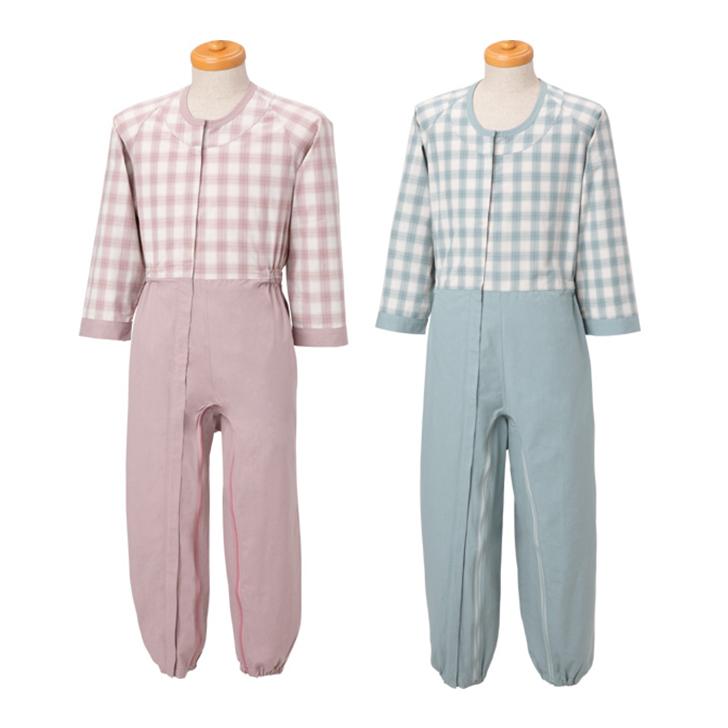 パジャマ レディス 介護用 寝間着 女性 母の日 かわいい制菌介護用つなぎ フルオープン型 3114 介護用品ショップ ハートケア 通販 Yahoo ショッピング