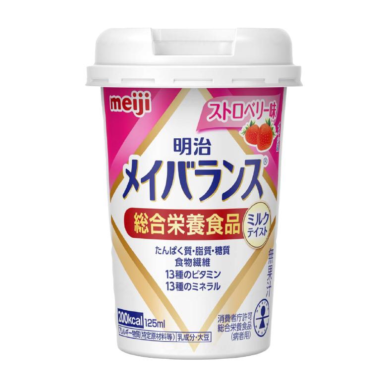 介護食 介護食品 高齢者 老人 流動食 栄養食 ドリンク 高カロリー 備蓄 ケース 明治 メイバランスminiカップ ストロベリー味 125ml 3842 介護用品ショップ ハートケア 通販 Yahoo ショッピング