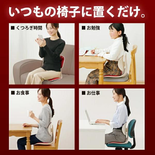 腰にピタッと美姿勢チェア 姿勢矯正 座椅子 デスクワーク 姿勢 腰の