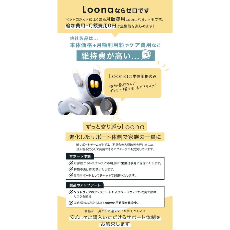 AI搭載 ペットロボット Loona ルーナ 電子玩具 高齢者 癒し 可愛い