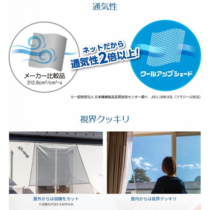 セキスイ クールアップシェード 180×270cm 遮熱 日よけ シェード masa