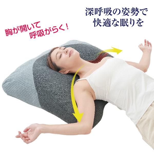 超熟プレミアム深層呼吸まくら 枕 ピロー ビッグ 横寝 横向き 寝返り