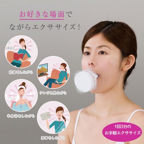 NEWフェイシャルリフトアトワンス 防水式 表情筋トレーニング表情筋 頬