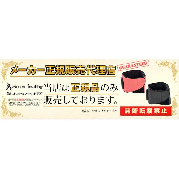 新品未開封 Micaco 骨盤ストレッチエアーベルトEX レッド 特典付き