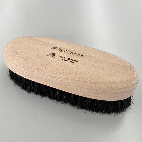 靴のお手入れブラシ 磨き一筋 黒馬毛 靴ブラシ シューケア 靴磨き 馬毛 高級 浅草アートブラシ 靴 ブーツ 贈り物 | 浅草アートブラシ | 02