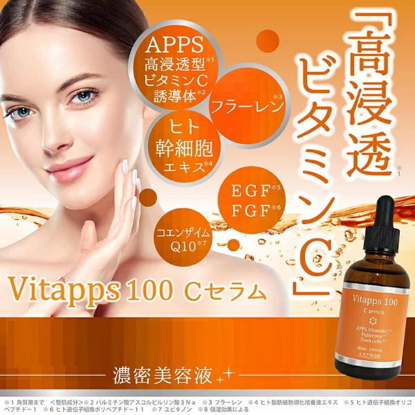 Vitapps 100Cセラム 60ml 美容液 スキンケア 保湿 大容量 APPS 浸透型  