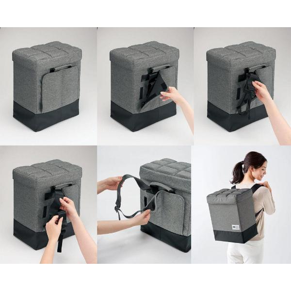 COGIT 防災 座れる玄関防災バッグ 避難生活用品 2WAY 玄関チェア 防災バッグ 災害時 リュック 災害 備え 地震 非常用 台風 豪雨 避難 対策 | COGIT | 05