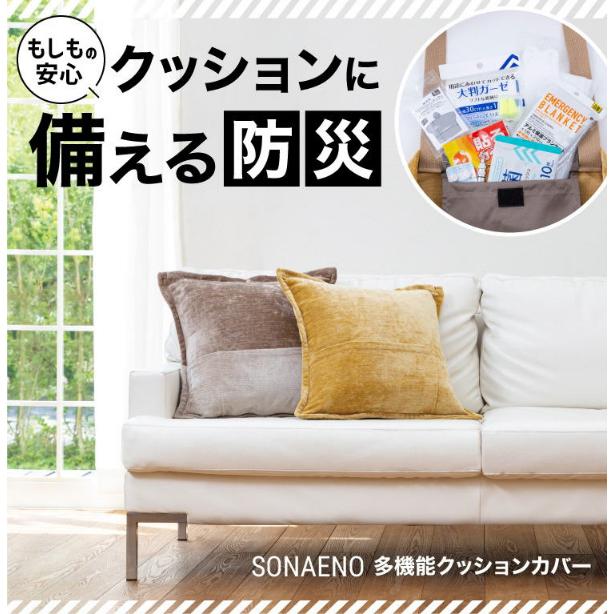SONAENO 多機能クッションカバー 非常用持ちだし 非常用バッグ 非常用リュック 非常用 緊急用 避難用 防災 地震 台風 豪雨 避難 対策 | PROIDEA | 01