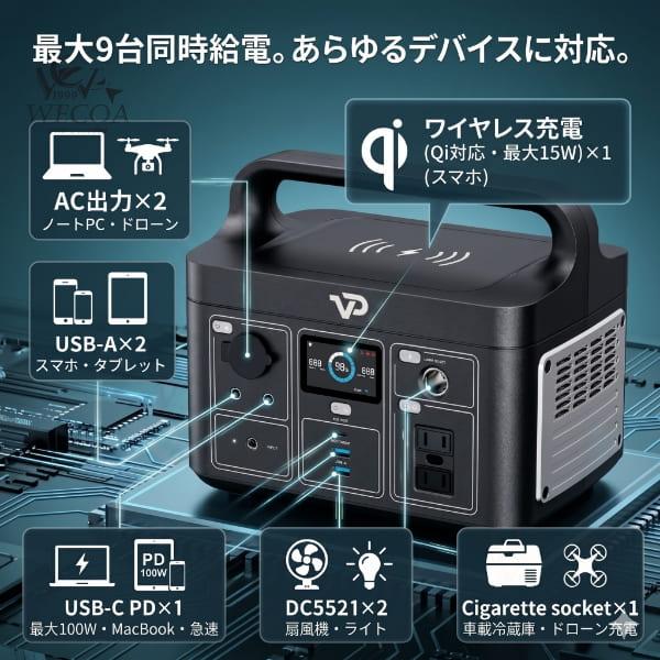 ポータブル電源 VIGORPOOL LAKE300 ヴィゴプール レイク300 リン酸鉄