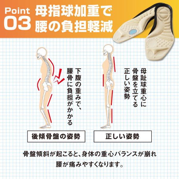 腰らくインソール 中敷き 靴ケア用品 中敷 腰痛対策 姿勢 靴 衝撃吸収 クッション 歩行サポート 敬老の日 |  | 05