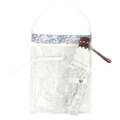 UVION プレミアムホワイト 55ミニ ペイズリー 4025 日傘 傘 折りたたみ