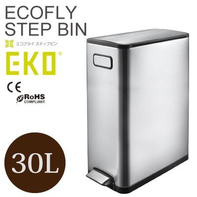 EKO エコ飛球 足どり瓶 30L EK9377MT-30L しろがね色 しろがね色 紙くずかご 砂ぼこりボックス席 20リッター ステンレス鋼製 王冠付き添い人 ペダル式 かっこ良い ゴミ箱、ダストボックス-家具、インテリア-インテリア雑貨