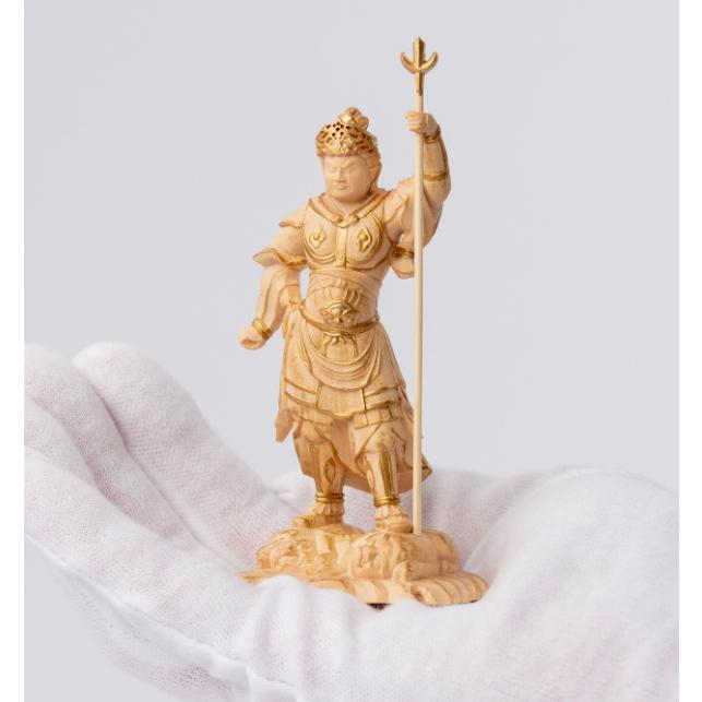 極小仏 泥足毘沙門天 800-123 仏像 MORITA 極小仏像 小さい