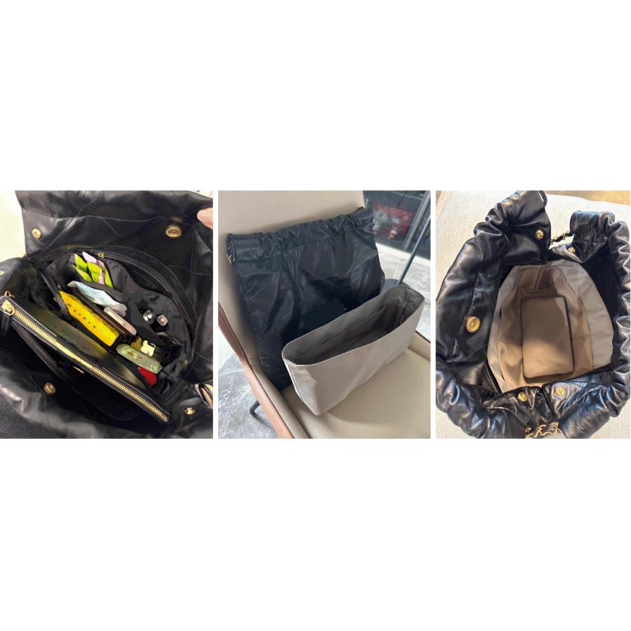 シャネル22用 バッグインバッグ CHANEL対応 インナーバッグ ミニ スモール ミディアム 自立 軽量 防水 型崩れ防止 |  | 02