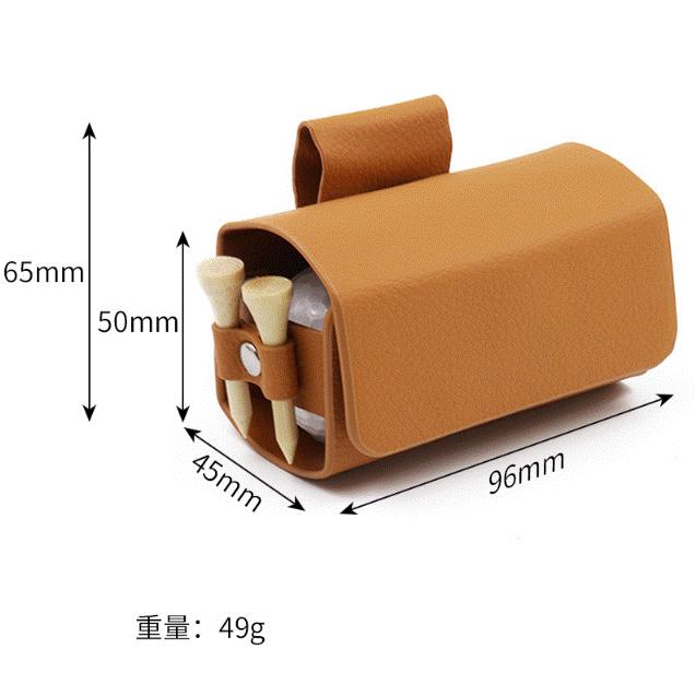 ゴルフボールケース 2個 レザー ホルダー ポーチ ボール入れ ティー入れ おしゃれ |  | 06