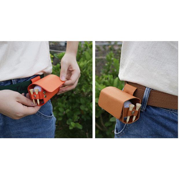 ゴルフボールケース 2個 レザー ホルダー ポーチ ボール入れ ティー入れ おしゃれ |  | 07