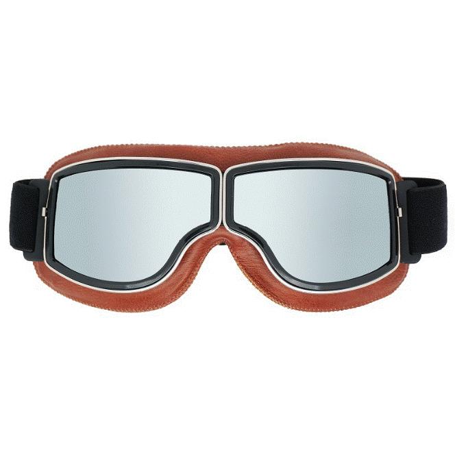 バイク ゴーグル スモーク レトロ 防風 ビンテージ 反射 おしゃれ スノボ 眼鏡対応 防塵 |  | 03