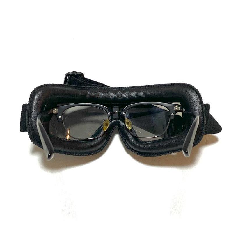 バイク ゴーグル スモーク レトロ 防風 ビンテージ 反射 おしゃれ