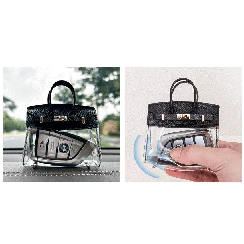 バッグチャーム スマートキーケース エアーポッズケース ミニバッグ 小物入れ スカーフ タッセル装飾 |  | 03