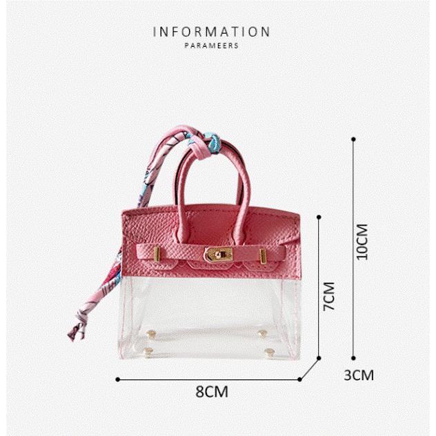 バッグチャーム スマートキーケース エアーポッズケース ミニバッグ 小物入れ スカーフ タッセル装飾 |  | 05