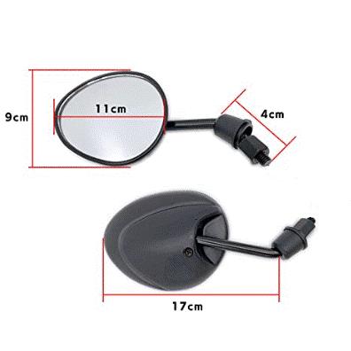 汎用 ショートミラー 台湾ミラー M8 M10 正ネジ 正逆 バイク