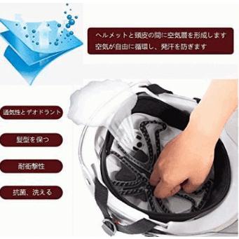 ヘルメット用 ライナー ベンチレーションライナー インナー シリコン インナーパッド 蒸れない |  | 04
