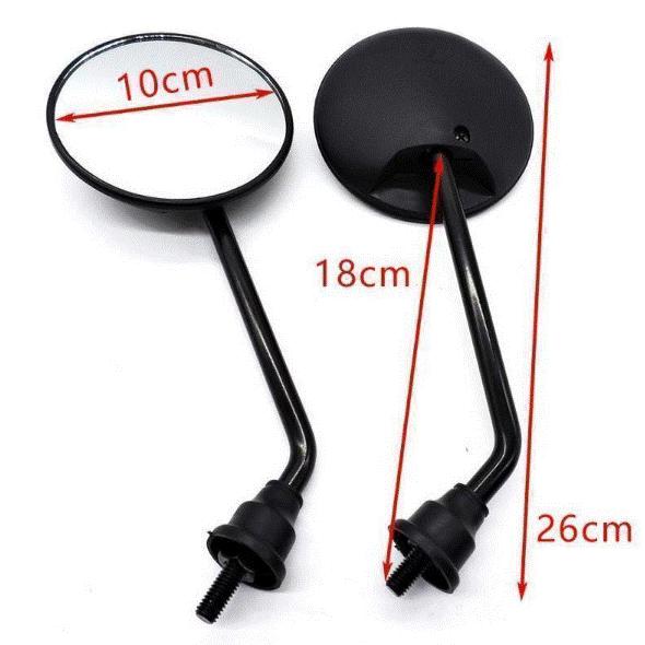 バイク ミラー 汎用 Z2 M10 M8 正ネジ 左右セット ラウンド 旧車 カスタム |  | 03