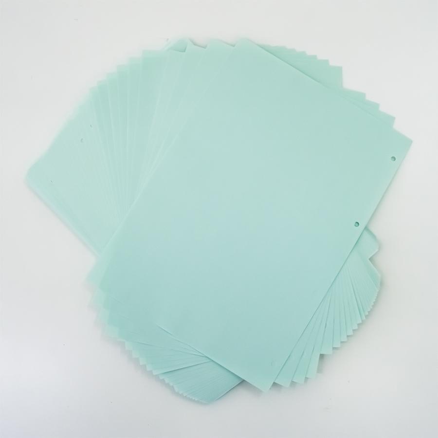 ルーズリーフ A4 4穴 100枚 紀州の色上質紙 中厚口 無地 無罫 講義