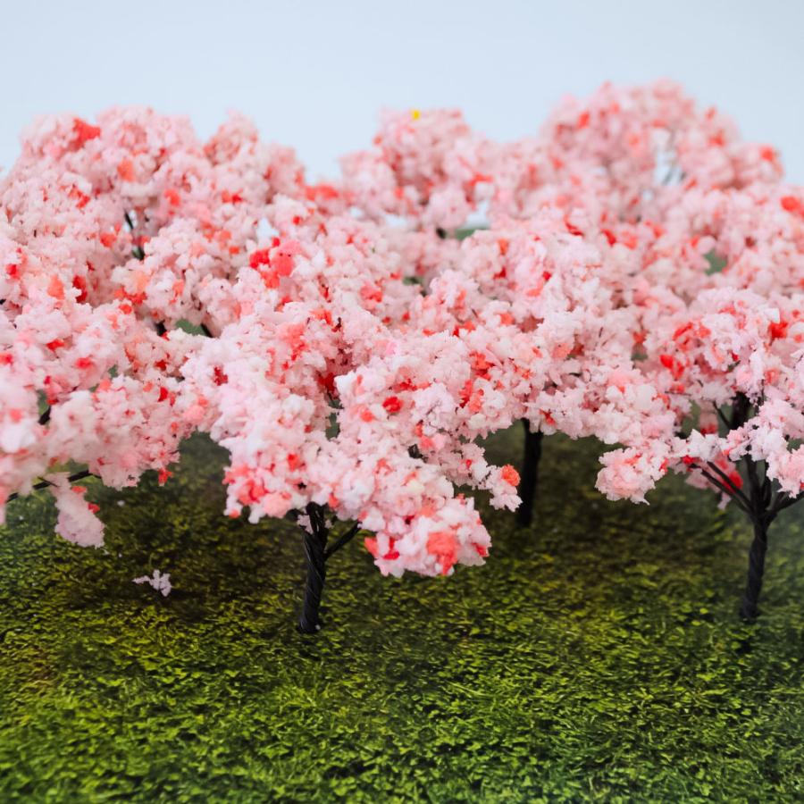 樹木模型 桜 紅葉 ジオラマ 各種20本 ミニチュア レイアウト