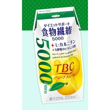 森永乳業 TBC食物繊維 グレープフルーツ 200ml×24本【プりズマタイプ