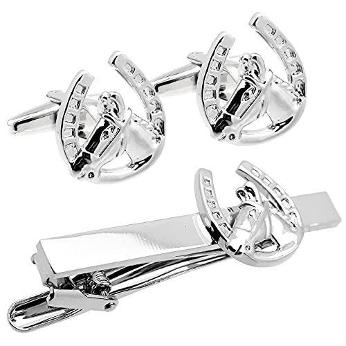 売り値下げ 馬 馬蹄 カフス タイピン セット カフスボタン ネクタイピン N 正規 販売 Www Superavila Com