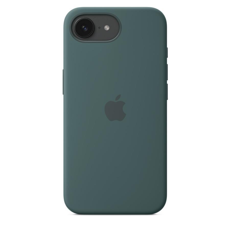 送料無料】iPhone 16e シリコーンケース - レイクグリーン MD3X4FE/A