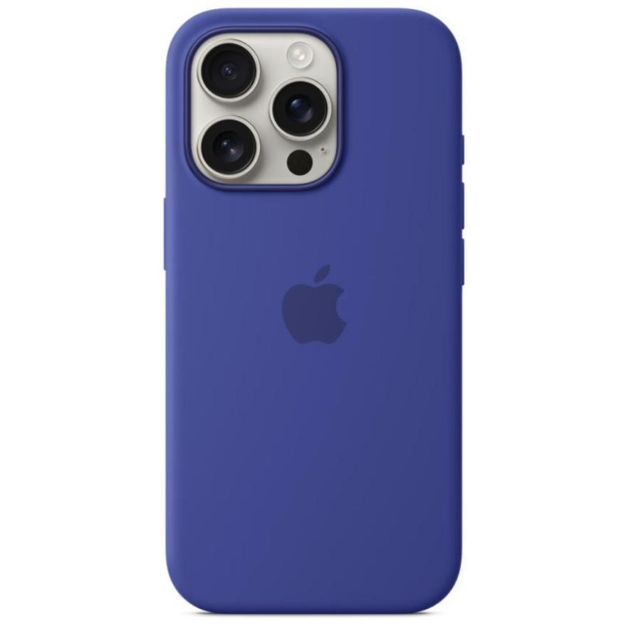 送料無料】iPhone 16 Pro シリコーンケース - ウルトラマリンアップル