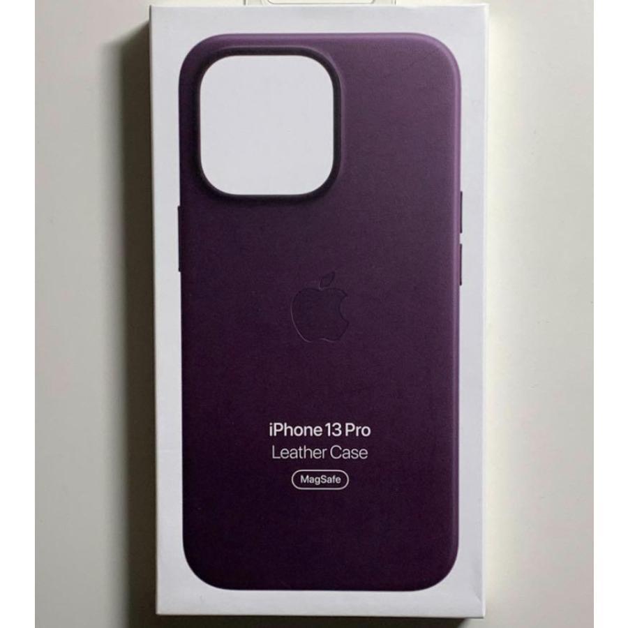 【新品】純正 iPhone 13 Pro レザーケース・ダークチェリー① iPhone 13 Pro Apple アップル 純正 レザーケース・ダークチェリー
