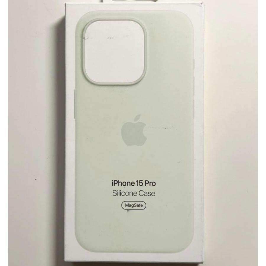 【新品】純正 iPhone 15 Pro シリコンケース・ソフトミント① iPhone Apple アップル 純正 15 Pro シリコンケース・ソフト