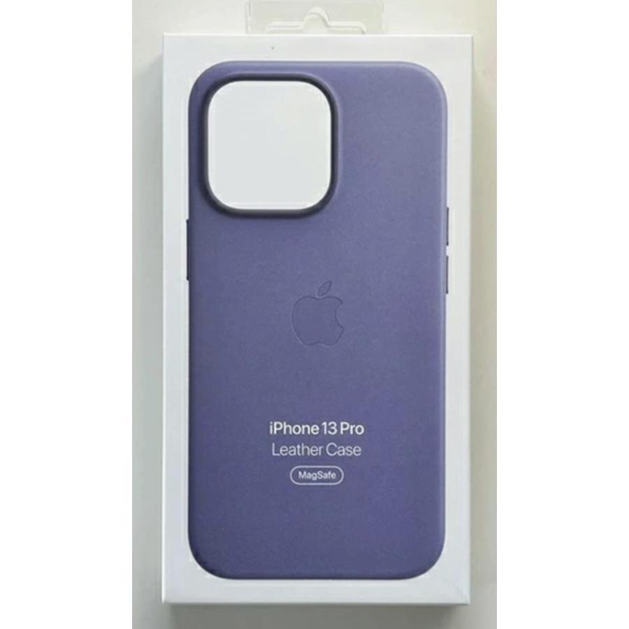 送料無料】iPhone 13 Pro レザーケース・ウィステリア MagSafe対応